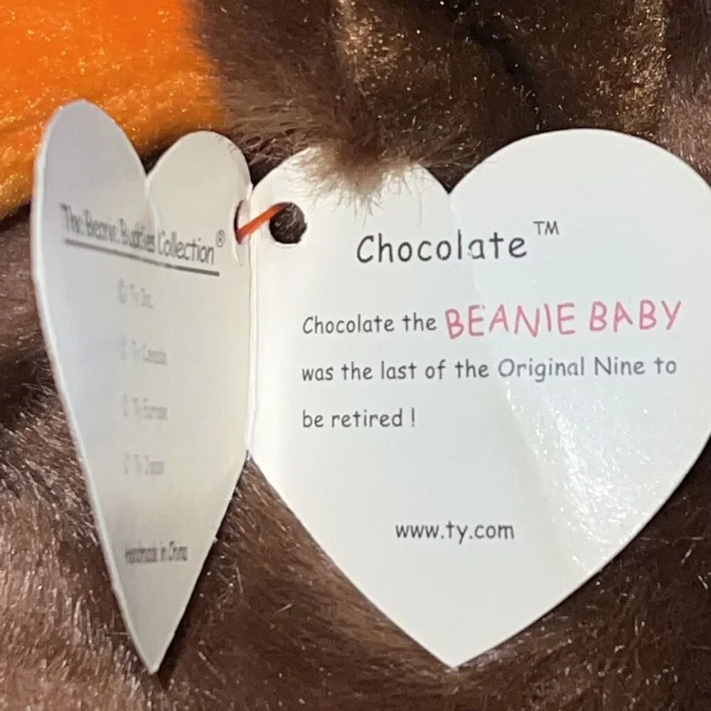 TY Beanie Buddy CHOCOLATE The Moose 9349 Stuffed Plush Ty!  New